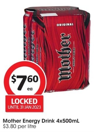 Coles Mother Energy Drink offer