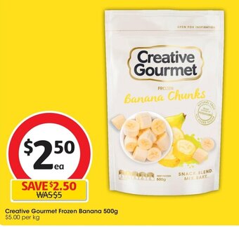 Coles Creative Gourmet Frozen Banana 500g offer