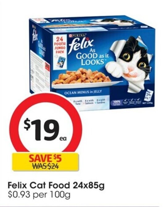 Felix Cat Food offer at Coles