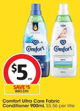 Coles Comfort Ultra care Fabric Conditioner 900ml offer