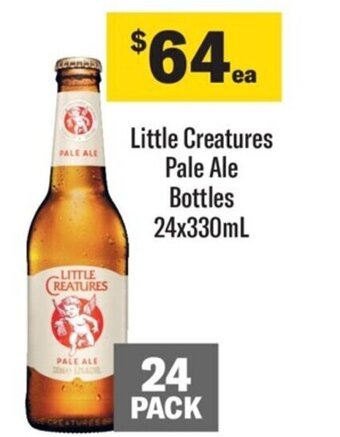 Coles Little Creatures Pale Ale Bottles offer