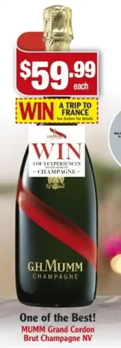 Mumm Grand Cordon Brut Champagne NV