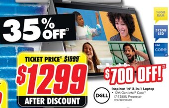 The Good Guys Dell Inspiron 14" 2-in-1 Laptop offer