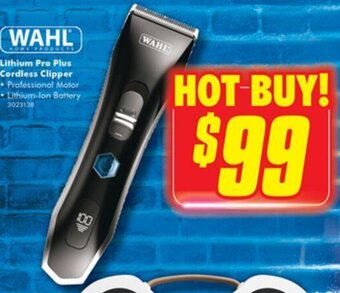 The Good Guys Wahl Lithium Pro Plus Cordless Clipper offer