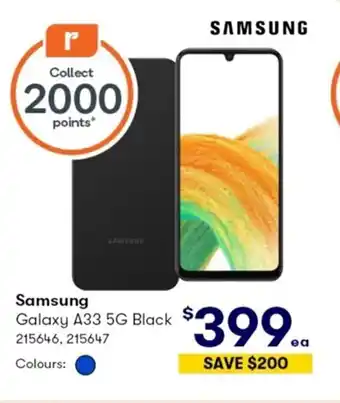 BIG W Samsung Galaxy A33 5G black offer