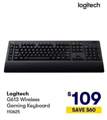 BIG W Logitech G613 Wireless Gaming Keyboard offer