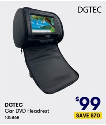 BIG W DGTEC Car DVD Headrest offer