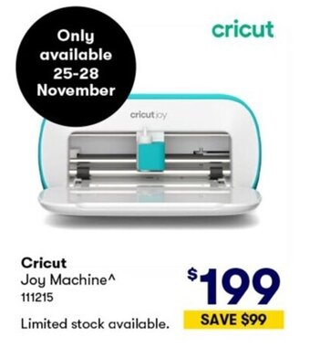 BIG W Cricut Joy Machine offer