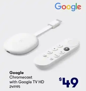 BIG W Google Chromecast With Google TV HD offer