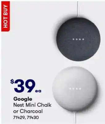 Google Nest Mini Chalk Or Charcoal