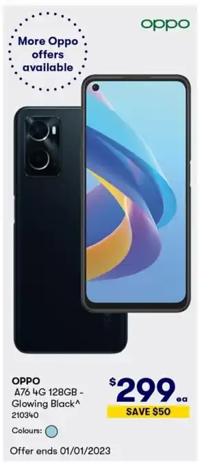 BIG W Oppo A76 4G 128gb offer