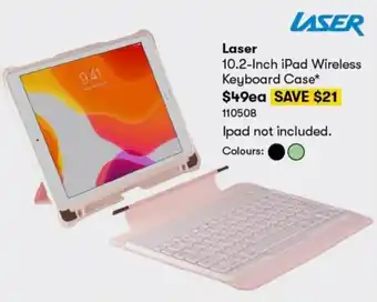 BIG W Laser 10.2 - Inch Ipad Wireless Keyboard Case offer