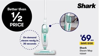 BIG W Shark Steam Mop offer