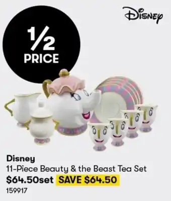 BIG W Disney 11 Piece Beauty & The Beast Tea Set offer