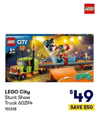 BIG W Lego City - Stunt Show Truck offer