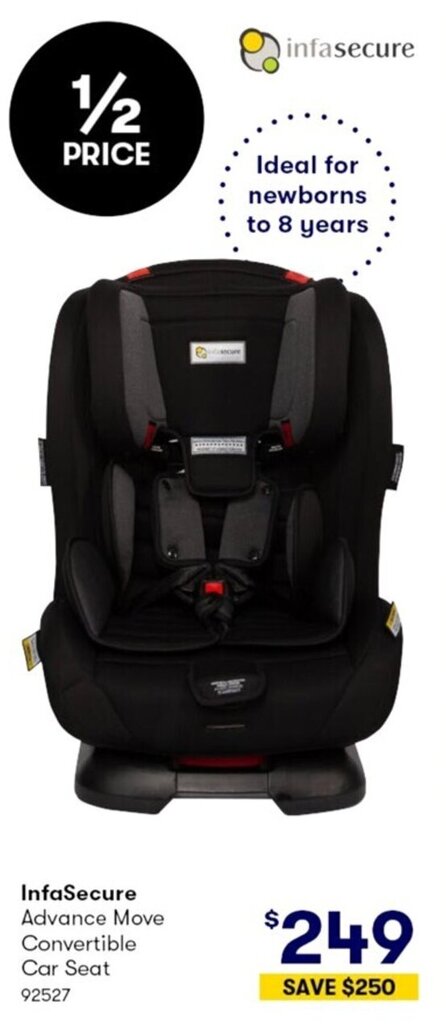 Infasecure advance move hot sale convertible car seat