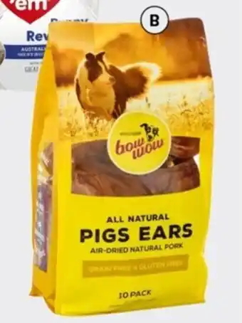 BIG W Bow Wow 10 Pack Pigs Ears offer