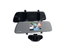 Parkmate 5.0" Clip-On Mirror Monitor with Built-in Cameras