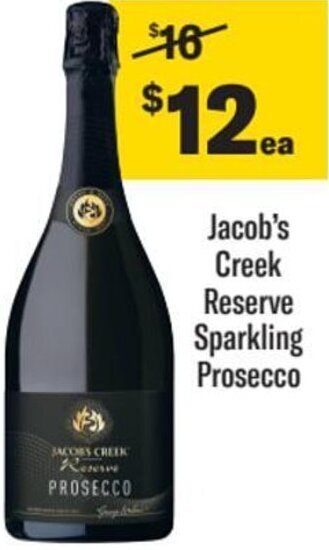 Liquorland Jacob's Creek Reserve Sparkling Prosecco offer