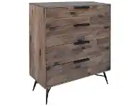 LivingStyles Watson Mango Wood 4 Drawer Tallboy offer