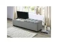 LivingStyles Denholm Fabric Storage Ottoman offer
