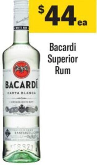 Liquorland Bacardi Superior Rum offer
