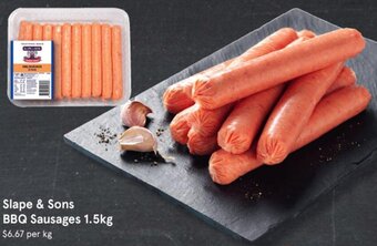IGA Slape & Sons BBQ Sausages 1.5kg offer
