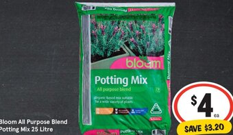 IGA Bloom All Purpose Blend Potting Mix 25 Litre offer