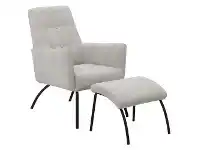 LivingStyles Foxton Fabric Leisure Armchair with Footstool offer