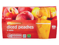 Coles Coles Fruit Cup in Syrup 4 Pack 480g offer