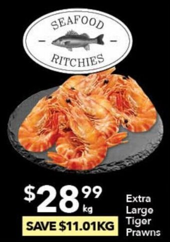 Ritchies Extra Large Tiger Prawns offer
