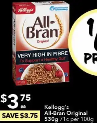 Ritchies Kellogg's All-Bran Original 530g offer