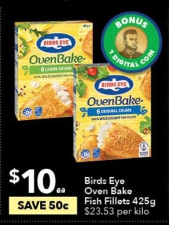 Ritchies Birds Eye Oven Bake Fish Fillets 425g offer