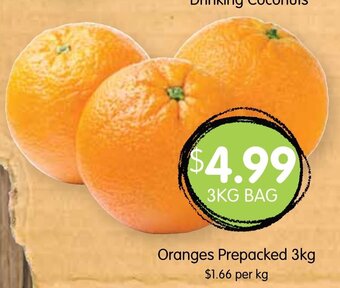 Oranges Prepacked 3kg