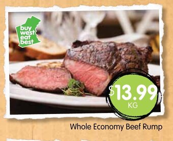 Spudshed Whole Economy Beef Rump offer