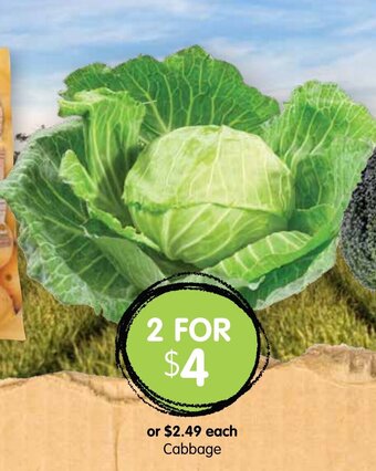 Spudshed Cabbage offer