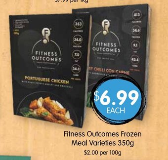 Spudshed Fitness Outcomes Frozen Meal Varieties offer