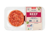 Coles Coles Beef, Thyme & Parsley Burgers 500g offer