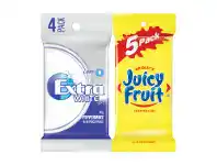 Coles Extra or Eclipse 10 Piece Chewing Gum 4 Pack or Juicy Fruit or PK 10 Piece Chewing Gum 5 Pack offer