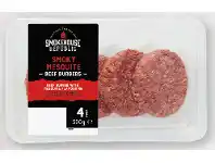 ALDI Smokehouse Republic Beef Burgers 4pk/500g offer