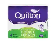 Foodworks Quilton Double Length Toilet Tissue 4 Pack offer
