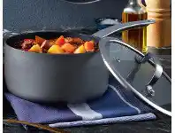 ALDI Hard Anodised Individual Saucepan with Lid 20cm offer