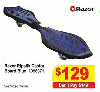 Mr Toys Razor ripstik castor board blue offer