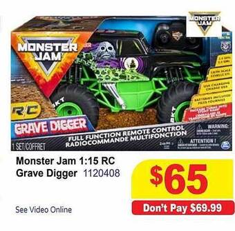 Mr Toys Monster jam 1:15 rc grave digger offer