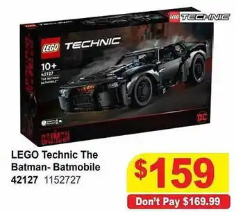 Mr Toys Lego technic the batman-batmobile 42127 offer