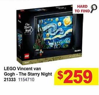 Mr Toys Lego vincent van gogh - the starry night 21333 offer