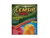 Discount Drug Stores Lemsip Max Cold & Flu Hot Drink with Decongestant Lemon 10 Sachets offer