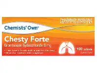 Chemist King Chemists' Own Chesty Forte 100 Tablets offer