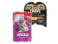Crave 75g or Whiskas Wet Cat Food 400g