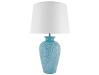 LivingStyles Alina Ceramic Base Table Lamp, Blue offer